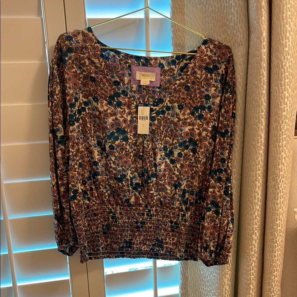 Anthropolgie Floral Print Women's Top - Multicolor